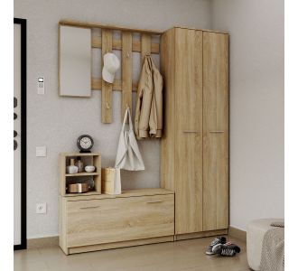 Σετ Εισόδου Reno-B Σονόμα 160x32x200cm AlphaB2B |  Βιτρίνες - Έπιπλα εισόδου στο espiti