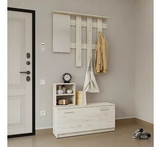 Σετ Εισόδου Reno-S Λευκό 100x32x200cm AlphaB2B |  Βιτρίνες - Έπιπλα εισόδου στο espiti