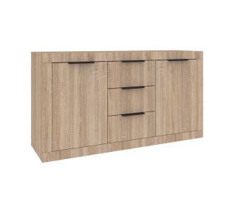 Μπουφές Doha pakoworld σε sonoma απόχρωση 150x45x80.5εκ |  Μπουφέδες στο espiti