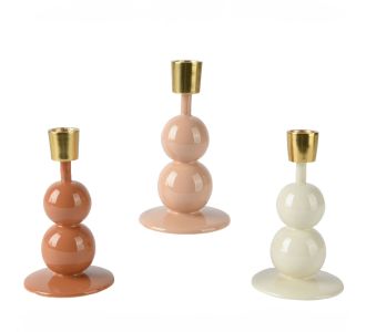 Beauty Home Μεταλλικό Κηροπήγιο με Σμάλτο 8.5  x 15 cm       |  Διακοσμητκά στο espiti