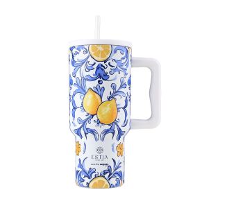 ESTIA ΘΕΡΜΟΣ STRAW TUMBLER XL SAVE THE AEGEAN 900ml AMALFI COAST - 01-34832 Estia |  Θερμός & Αξεσουάρ στο espiti