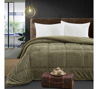 Beauty Home Κουβερτοπάπλωμα king size Art 12652 240x260 Λαδί       |  Κουβερτοπαπλώματα  στο espiti