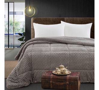 Beauty Home Κουβερτοπάπλωμα υπέρδιπλο Art 12655 220x240 Γκρι       |  Κουβερτοπαπλώματα  στο espiti