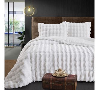 Beauty Home Κουβερτοπάπλωμα μονό Art 12661 160x240 Λευκό       |  Κουβερτοπαπλώματα  στο espiti