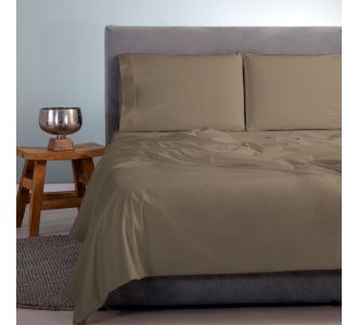 ΣΕΤ ΣΕΝΤΟΝΙΑ SΑΤΙΝ ΡLΑΙΝ 4ΤΕΜ ΚΑΦΕ/ΛΑΔΙ (627 ΚΗΑΚΙ ) 260Χ265CΜ 100% CΟΤΤΟΝ SΑΤΙΝ ASLANIS HOME |  Μονόχρωμα Υπέρδιπλα στο espiti