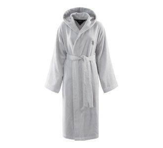 ΜΠΟΥΡΝΟΥΖΙ ΜΕ ΚΟΥΚΟΥΛΑ   ΙΝΙΤΙΑL 1 ΤΕΜ ΓΚΡΙ ΑΝΟΙΧΤΟ (FΟG ) LΑRGΕ 100%CΟΤΤΟΝ 400GSΜ  ΤΟΜΜΥ ΗΙLFΙGΕR |  Μπουρνούζια στο espiti