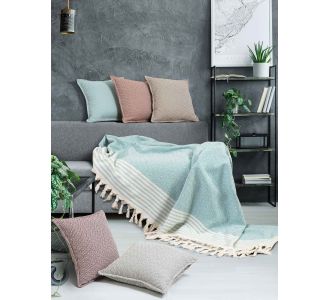 Ριχτάρι TENT TURQUOISE Βαμβάκι 170 x 180 εκ. MADI |  Ριχτάρια στο espiti