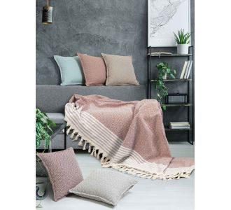 Ριχτάρι TENT CORAL Βαμβάκι 170 x 180 εκ. MADI |  Ριχτάρια στο espiti