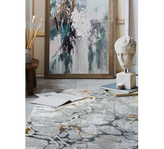 Χαλί MARBLE GREY GOLD Στρόγγυλο χαλί 165 εκ. MADI |  Χαλιά Κρεβατοκάμαρας στο espiti