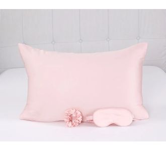 Beauty Home Σετ ομορφιάς ύπνου 3τμχ Art 7007 100% Tencel - Ροζ       |  Μαξιλαροθήκες Απλές στο espiti