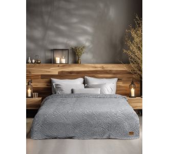 Κουβέρτα ZANORIA GREY 160 x 220 εκ. MADI |  Κουβέρτες Βελουτέ Υπέρδιπλες στο espiti