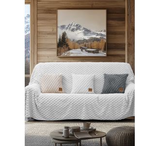 Ριχτάρι MAISONY WHITE 180 x 300 εκ. MADI |  Ριχτάρια στο espiti