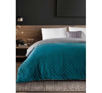 Παπλωματοθήκη NEVOLA PETROL 220 x 240 εκ. MADI |  Παπλωματοθήκες Υπέρδιπλες στο espiti