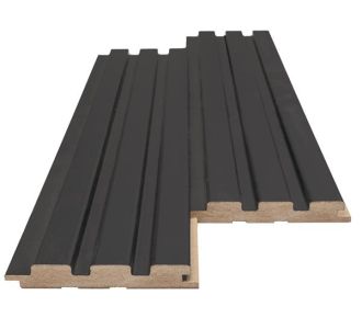 MDF PANEL ΜΕ 3D ΠΗΧΑΚΙΑ 507090 BEAT DL 16/119/2750mm BLACK LEAD NewPlan - NewPlan |  Διακόσμηση τοίχου στο espiti