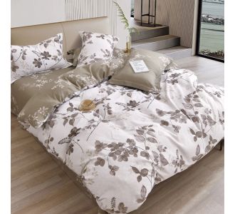 Beauty Home Σετ πάπλωμα υπέρδιπλο Art 12275 Alcestis 220x240 Μόκα       |  Παπλώματα Υπέρδιπλα στο espiti