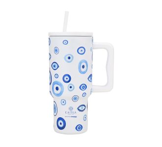ESTIA ΘΕΡΜΟΣ STRAW TUMBLER XL SAVE THE AEGEAN 900ml SPIRIT OF LUCK - 01-35204 Estia |  Θερμός & Αξεσουάρ στο espiti
