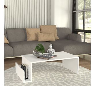 Τραπεζάκι σαλονιού Regnar Megapap χρώμα λευκό 100,6x55x31,8εκ. |  Τραπεζάκια σαλονιού στο espiti