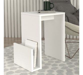 Τραπεζάκι βοηθητικό Regnar Megapap χρώμα λευκό  43,1x33,5x52εκ. |  Επιπλα στο espiti