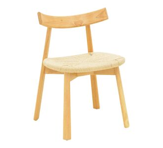 Καρέκλα Clareta pakoworld rubberwood-σχοινί σε φυσική απόχρωση 53x55x79εκ |  Καρέκλες στο espiti