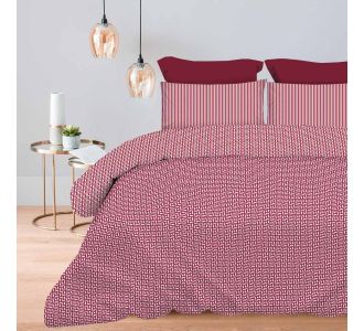 Σετ Σεντόνια 2Χ(2,45Χ2,60) + 2Χ(52Χ72) Maira Redwine Astron Italy |  Σεντόνια Υπέρδιπλα / King Size στο espiti