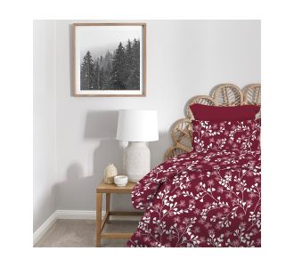 Σετ Σεντόνια 2Χ(1.75Χ2,60) + 1Χ(52Χ72) Daisy Red Wine Astron Italy |  Σεντόνια Μονά / Ημίδιπλα στο espiti