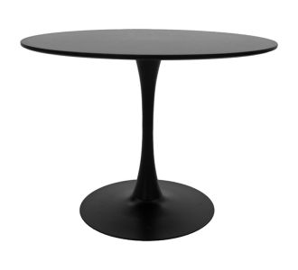 Tραπέζι Balou pakoworld mdf σε μαύρη απόχρωση Φ120x76εκ |  Τραπέζια στο espiti