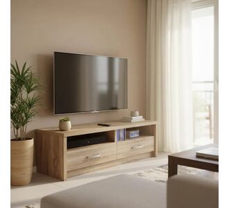 Έπιπλο τηλεόρασης Podizor pakoworld σε sonoma απόχρωση 120x45x42.5εκ |  Έπιπλα τηλεόρασης στο espiti