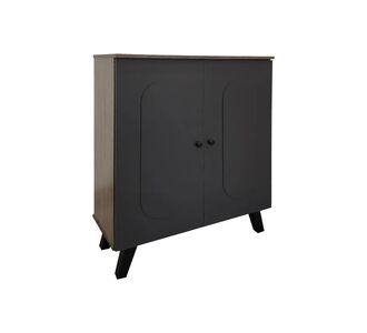 Παπουτσοθήκη-ντουλάπι Cathi pakoworld σε oak - anthracite απόχρωση 80x34x95εκ |  Παπουτσοθήκες στο espiti