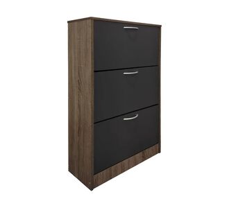 Παπουτσοθήκη Savaz pakoworld σε oak-ανθρακί απόχρωση 60x24x114εκ |  Παπουτσοθήκες στο espiti