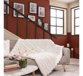 Γούνινο Ριχτάρι Wave 01 - 127 x  152 cm 52017165 Teoran |  Ριχτάρια στο espiti