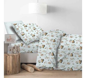 Παιδικό Σεντόνι Με Λάστιχο 1Χ(105Χ200+30)+1Χ(52χ72) Happy Zoo Astron Italy |  Astron στο espiti