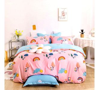 ΚΟΥΒΕΡΛΙ ΠΑΙΔΙΚΟ ΟΥΡΑΝΙΟ ΤΟΞΟ RAINBOW SET 2 ΤΕΜ 22032 160x220 + 1 ΜΑΞ (50x70) |  Κουβερλί Παιδικά στο espiti