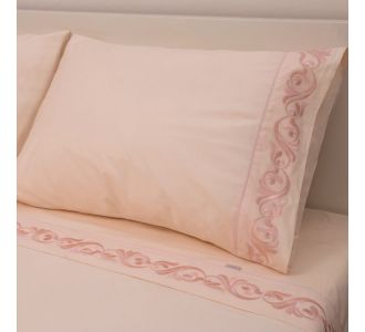 ΥΠΕΡΔΙΠΛΑ ΣΕΝΤΟΝΙΑ ΣΕΤ MORVEN CLASSIC 1510 (ΡΟΖ) 2(240x270)+2(50x70) |  Σεντόνια Υπέρδιπλα / King Size στο espiti