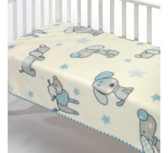 ΒΡΕΦΙΚΗ ΚΟΥΒΕΡΤΑ ΒΕΛΟΥΤΕ ΑΓΚΑΛΙΑΣ MORVEN KIDZ C31 (ΓΑΛΑΖΙΟ) 80x110 |  Βρεφικές Κουβέρτες στο espiti