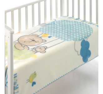 ΒΡΕΦΙΚΗ ΚΟΥΒΕΡΤΑ ΒΕΛΟΥΤΕ ΑΓΚΑΛΙΑΣ MORVEN KIDZ C75 (ΓΑΛΑΖΙΟ) 80x110 |  Βρεφικές Κουβέρτες στο espiti