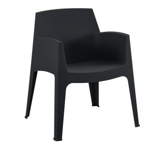 ΠΟΛΥΘΡΟΝΑ ΠΟΛΥΠΡΟΠΥΛΕΝΙΟΥ SLEEK HM6370.02 ΜΑΥΡΗ 57x56x82,5Υεκ. |  Πολυθρόνες κήπου στο espiti