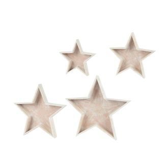 Beauty Home ΞΥΛΙΝΟ ΑΣΤΕΡΙ ΣΕΤ 4 ΤΜΧ 49.5 x 52  x 6 cm       |  Χριστουγεννιάτικα Διακοσμητικά στο espiti