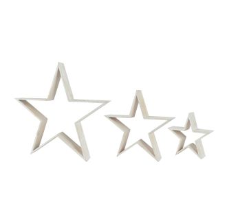 Beauty Home ΞΥΛΙΝΟ ΑΣΤΕΡΙ ΣΕΤ 3 ΤΜΧ 9 x 60 x 57 cm       |  Χριστουγεννιάτικα Διακοσμητικά στο espiti