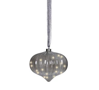 Beauty Home ΦΑΝΑΡΙ ΕΣΩΤΕΡΙΚΟΥ ΧΩΡΟΥ ΜΕ LED ΓΚΡΙ Φ20       |  Χριστουγεννιάτικα Διακοσμητικά στο espiti