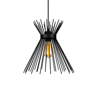 Φωτιστικό οροφής Candle I pakoworld E27 μέταλλο μαύρο Φ25x30εκ |  Οροφής στο espiti