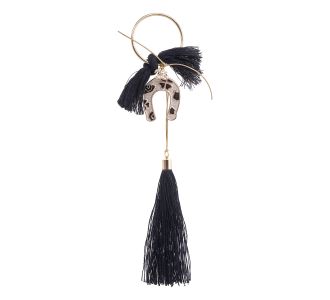 Beauty Home ΚΡΙΚΟΣ ΜΕ ΜΕΤΑΛΛΙΚΟ ΜΑΥΡΟ ΠΕΤΑΛΟ       |  Χριστουγεννιάτικα Στολίδια στο espiti