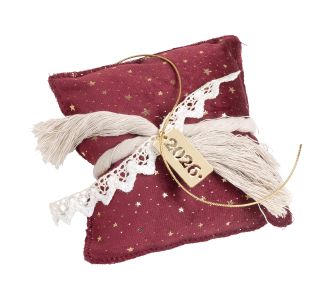 Beauty Home ΜΑΞΙΛΑΡΙ ΜΕ ΧΡΟΝ. Βελούδο Μπορντό Με Χρύσα Αστέρια       |  Χριστουγεννιάτικα Στολίδια στο espiti