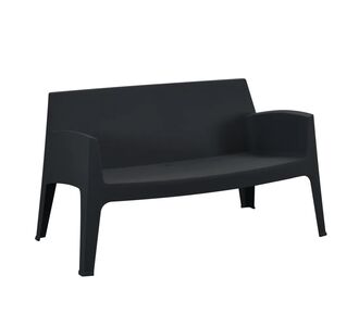 ΚΑΝΑΠΕΣ 2-ΘΕΣΙΟΣ ΠΟΛΥΠΡΟΠΥΛΕΝΙΟΥ SLEEK HM6366.02 ΧΡΩΜΑ ΜΑΥΡΟ 118x48,5x73Υεκ. |  Καναπέδες - Καρέκλες  στο espiti