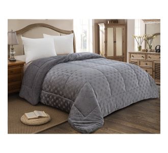 ΚΟΥΒΕΡΤΟΠΑΠΛΩΜΑ ΜΟΝΟ 160X240 ADAM HOME (825) GREY |  Κουβερτοπαπλώματα  στο espiti