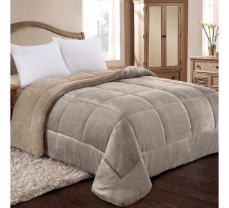 ΚΟΥΒΕΡΤΟΠΑΠΛΩΜΑ ΜΟΝΟ 160X240 ADAM HOME (825) TAUPE |  Κουβερτοπαπλώματα  στο espiti