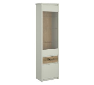 Βιτρίνα Karin Cashmere-Evoke Oak 56x36.5x210.5cm AlphaB2B |  Συνθέσεις σαλονιού στο espiti