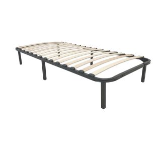 Σομιές μεταλλικός Amaso pakoworld σε μαύρη απόχρωση 90x190x28εκ |  Κρεβάτια στο espiti