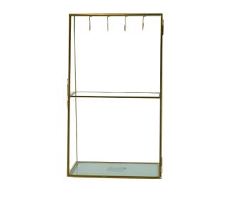 Beauty Home Μεταλλικό Στάντ Κοσμημάτων Χρυσό 18 x 11 x 31 cm       |  Διακοσμητκά στο espiti