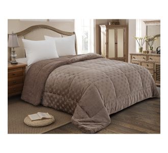 ΚΟΥΒΕΡΤΟΠΑΠΛΩΜΑ ΥΠΕΡΔΙΠΛΟ 220X240 ADAM HOME (825) BROWN |  Κουβερτοπαπλώματα  στο espiti