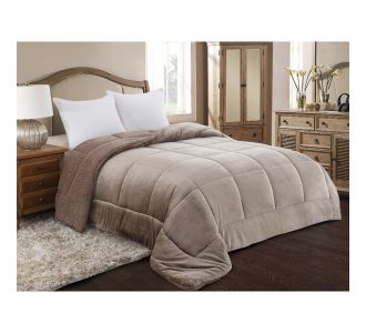 ΚΟΥΒΕΡΤΟΠΑΠΛΩΜΑ ΗΜΙΔΙΠΛΟ 180X240 ADAM HOME (805) BROWN |  Κουβερτοπαπλώματα  στο espiti